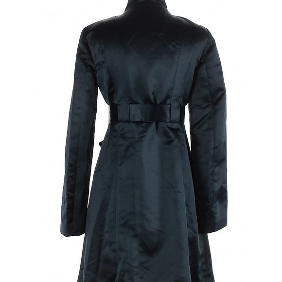 Michael Kors Trench Coat, size small, Petite, Navy Blue, Beautiful - Picture 2 of 4